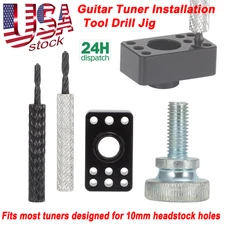 Drill Jig Guitar Tuner Installation Tool Fit Pin-Mount Tuners For Fender Squier