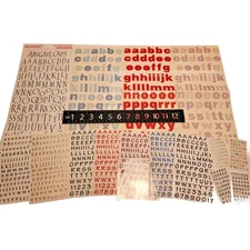 Vintage VHTF Mrs Grossman Stickers - Alphabet ABCs Super Sheets Minis - 16 shts