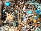 Huge Lot 20 Lb Estate Costume semi prec  jewelry Wear Vintage & new many w tags
