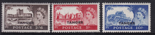 Morocco Agencies Tangier 1955 Castles High Values Set of 3 SG 310/312 m/m