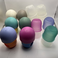 Boon Nursh Bottle System Lot 6 Bottles 12 Pouch Inserts 4oz Replacement