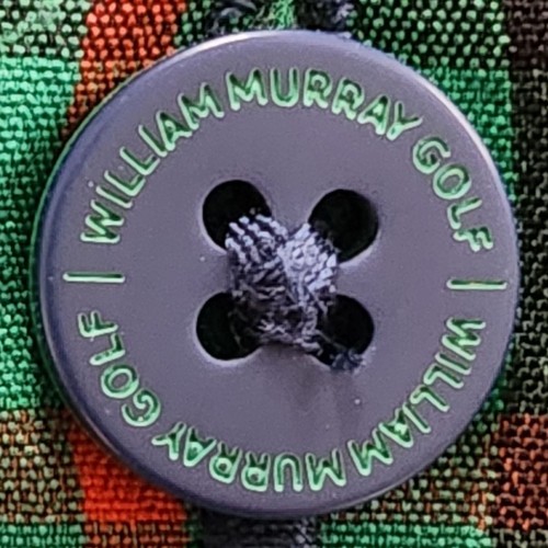 Camicia William Murray uomo verde medio blu a quadri golf bottoni ventilata nuova senza etichette preppy - Foto 10 di 10