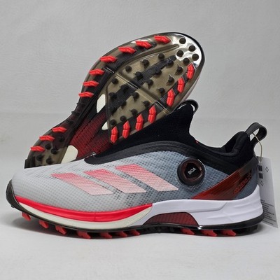 adidas Adizero ZG BOA Spikeless Golf Shoes White Red IH9896 Men's