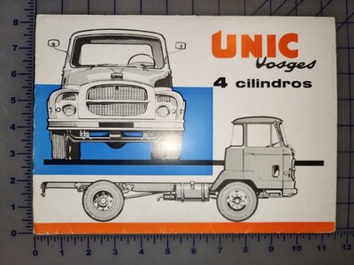1961 UNIC 100 140 Truck Brochure Folder Original + 8 Sheets