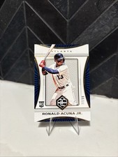RONALD ACUNA JR. 2018 Panini Limited #9 GOLD FOIL ROOKIE CARD 77/99 Braves. rookie card picture