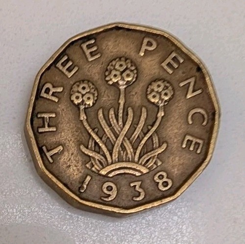 1919 British Silver Threepence – Umlaufmünze, 3D/Threepenny Bit, Silber, Sammlerstück Aus Großbritannien
