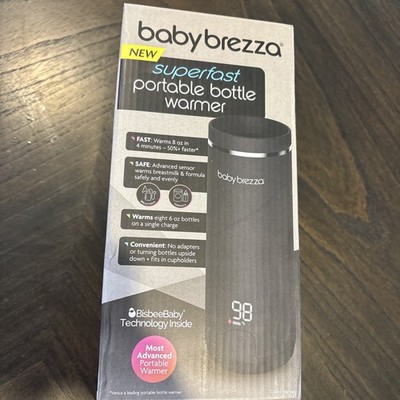Baby Brezza Superfast Portable Bottle Warmer - Black- Open Box
