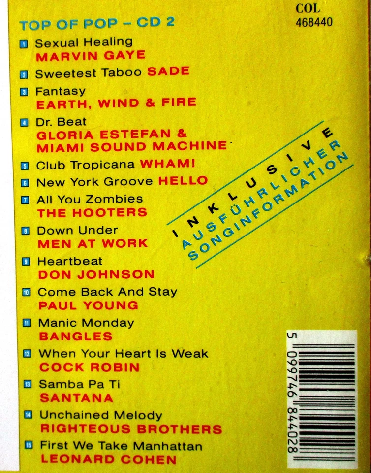 CD   Top Of Pop and Rock - Limited Edition  ( Nur CD Nr.2 ) - Bild 2 von 2