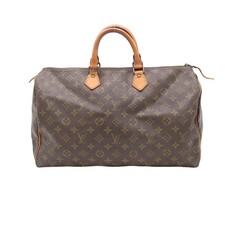 Authentic Louis Vuitton M41522 Speedy 40 Brown Monogram Handbag Serial SD