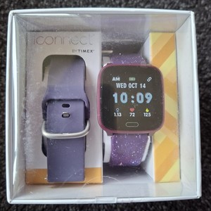 Timex Iconnect By Timex Enfants actifs 37MM Smartwatch TW5M40800 Galaxie pourpre