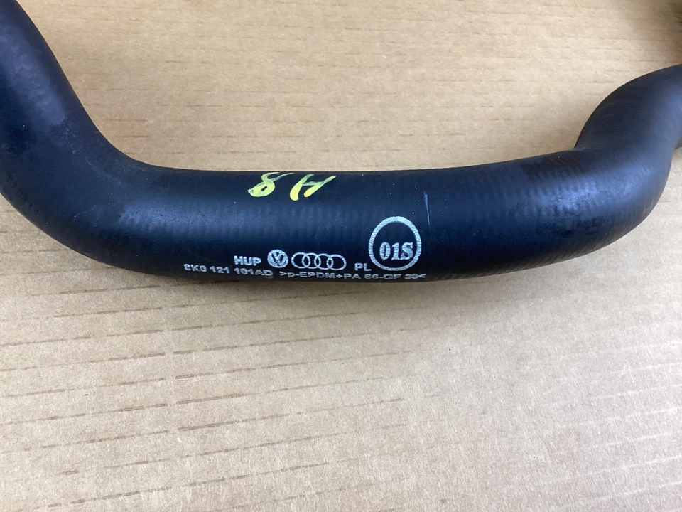 2010-2017 Audi A5 Quattro 2.0L Radiator Coolant Upper Hose 8K0121101AD OEM - Image 2 of 4