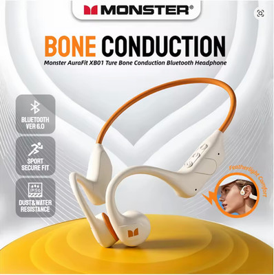 Monster Aura Fit XB01 Bone Conduction Headphones New In Box