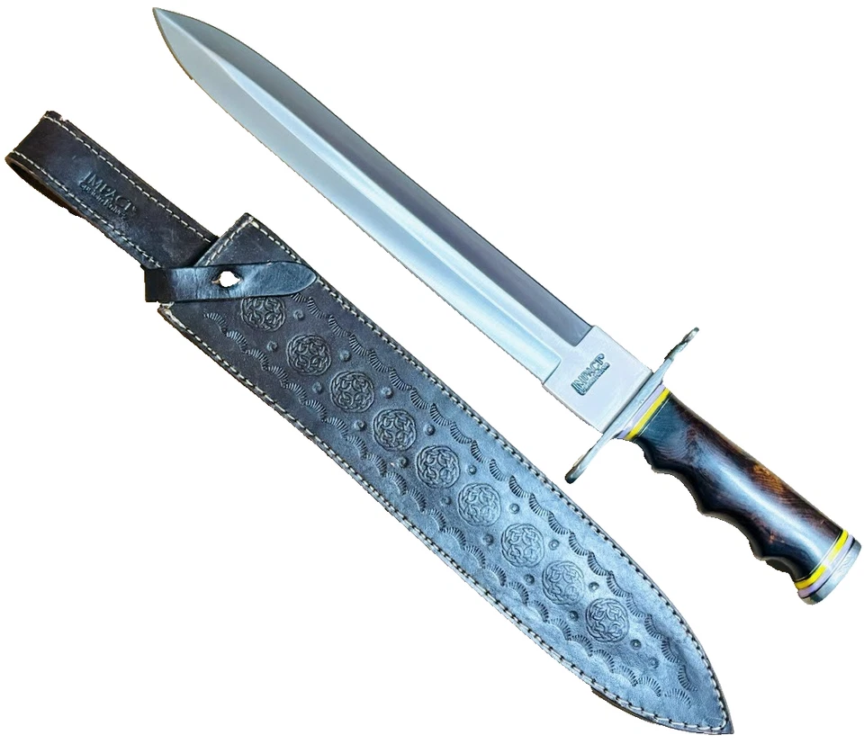 Cubiertos de impacto hechos a medida 20" cuchillo punta de lanza daga cuchillos espada hechos a mano Foto 3 de 4