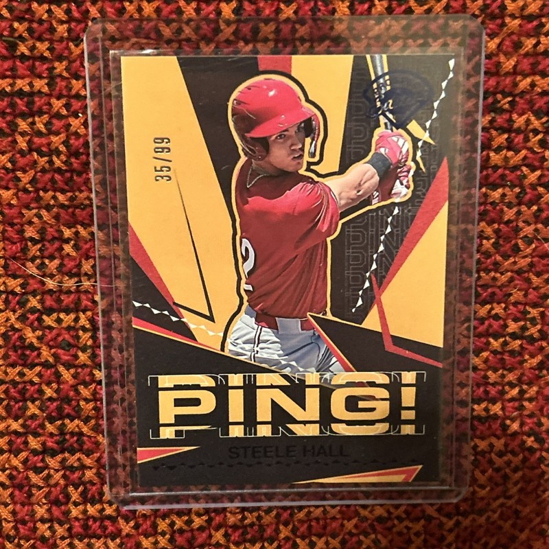 2025 Panini Prospect Edition - Ping! Steele Hall #8 (RC) 35/99