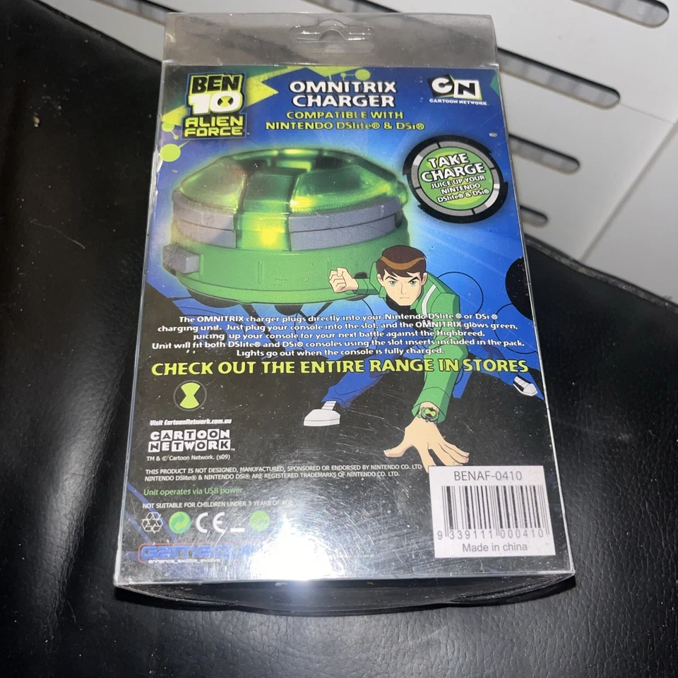 Ben10 Alien Force Omnitrix Nintendo Ds Lite Dsi Light Up Charger Dock - Image 2 of 3