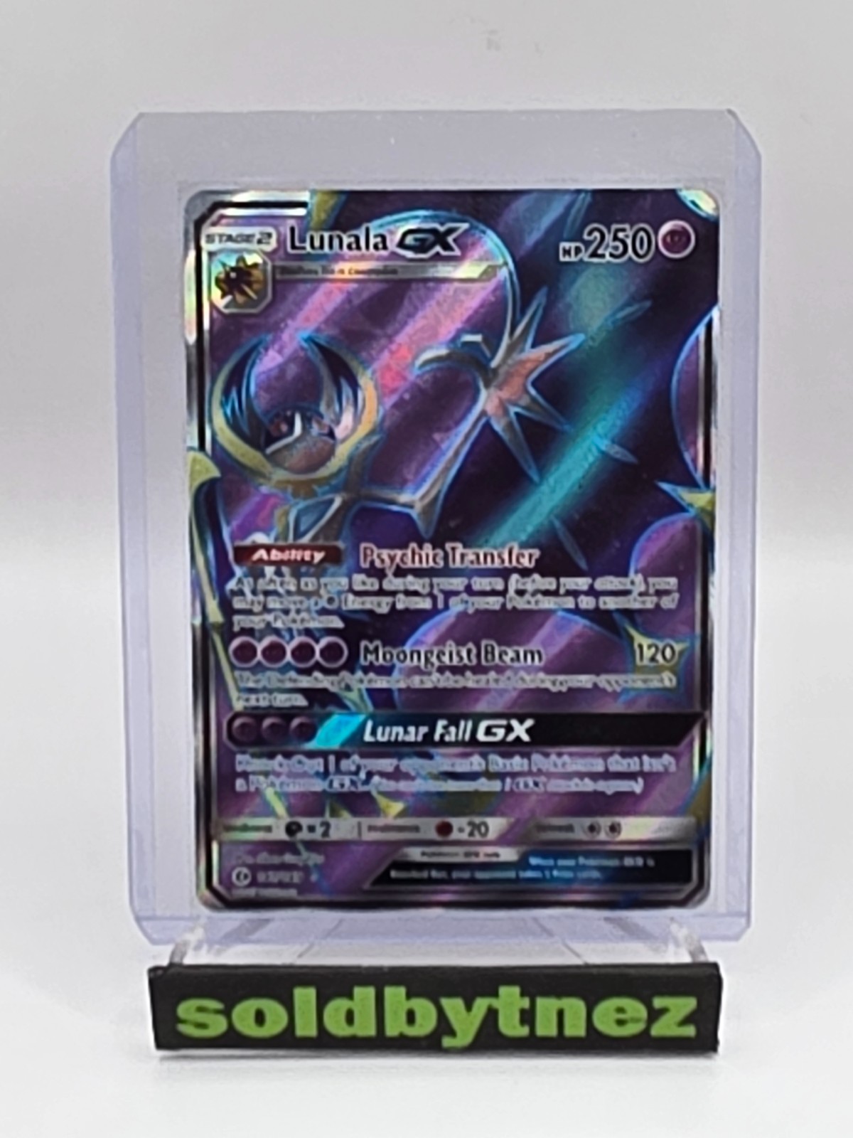 Lunala GX - 141/149 Pokemon TCG Sun & Moon Full Art Ultra Rare Near Mint