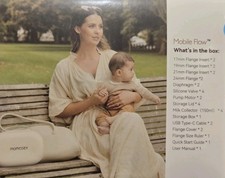 Momcozy Mobile Flow M9 Wearable Hands Free Breast Pump 2 Pack Bluetooth App NEW