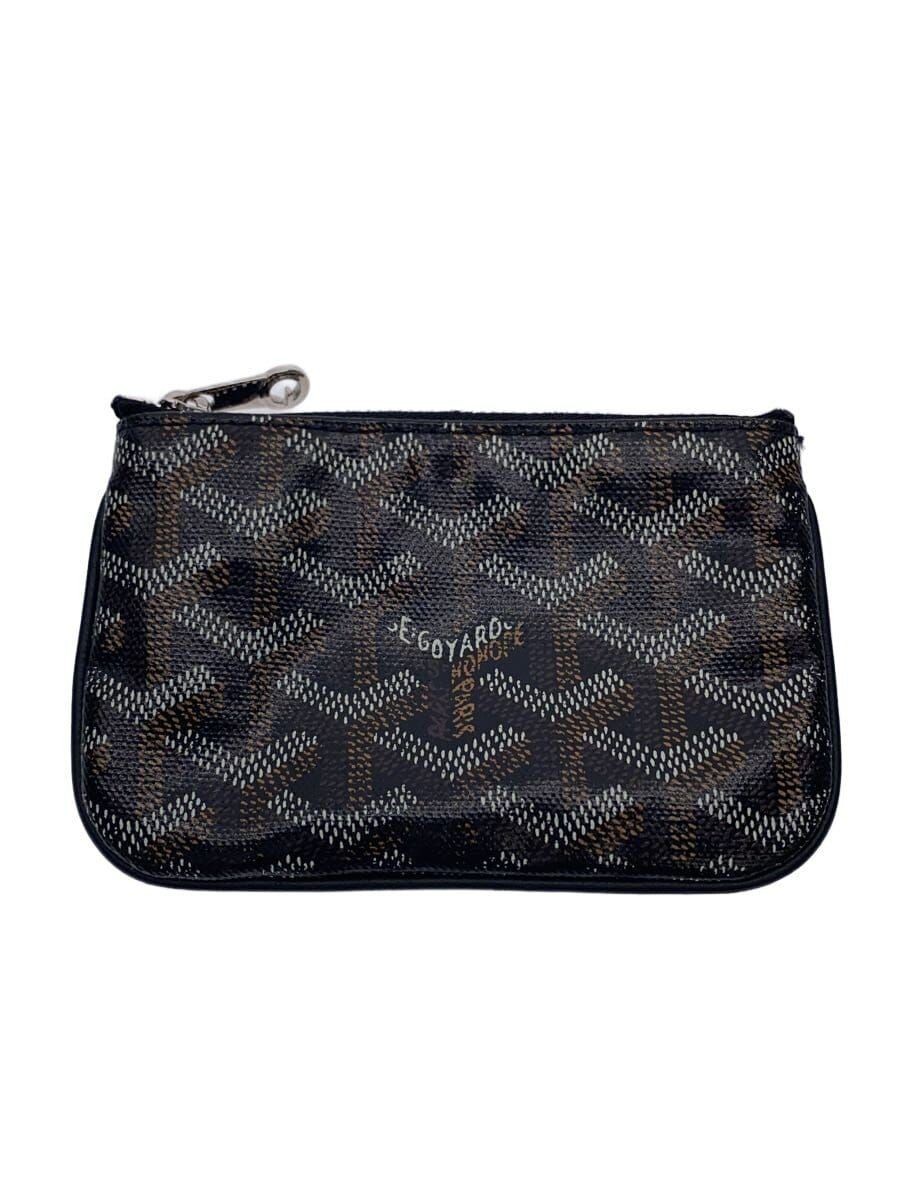 Goyard Coin Case Blk Total Pattern Ladies' Used