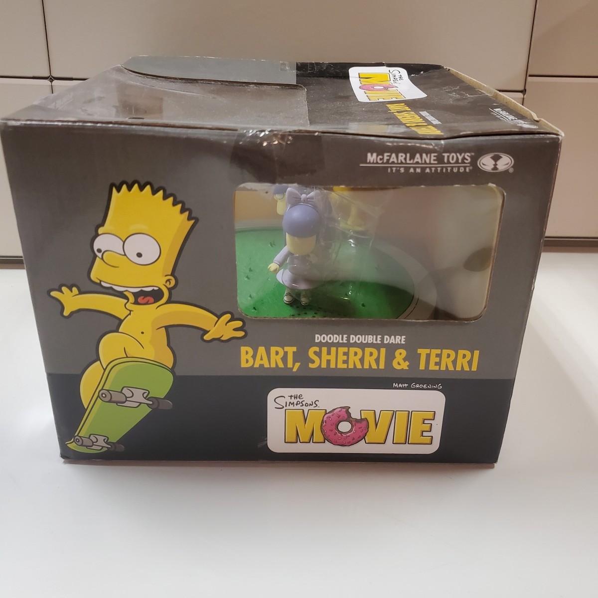 THE SIMPSONS MOVIE Doodle Double Dare Bart Sherri & Terri