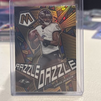 2023 Panini Mosaic Lamar Jackson Razzle Dazzle SSP Case Hit #RD-4