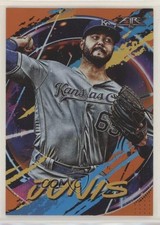 2020 Topps Fire Orange 61/299 Jake Junis Jakob Junis #196 0b3