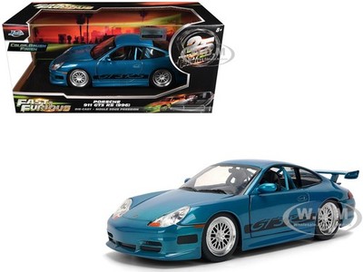 PORSCHE 911 GT3 RS 996 COLOR BRUSH ''FAST & FURIOUS 25 YEARS'' 1/24 BY JADA 37819