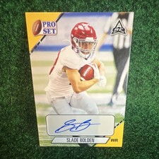 LEAF 2021 PRO SET COLLEGE SLADE BOLDEN #PS-SB1 ROOKIE AUTOGRAPH FOOTBALL