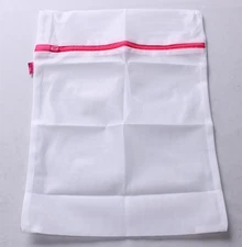 Fanka Unisex Adult's Durable Zipper Clothes Wash Bag CA4 White One Size NWT