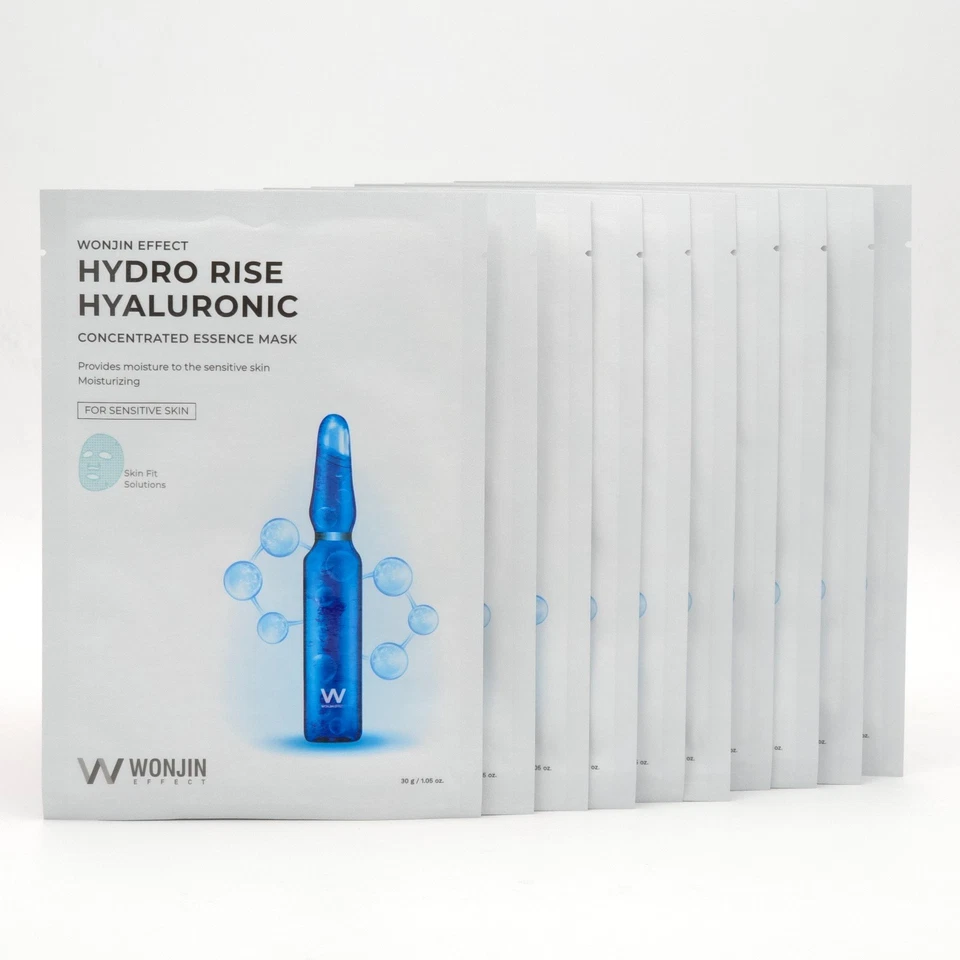 Wonjin Effect Hydro Rise Hyaluronic Concentrated Essence Mask 30g x10ea K-Beauty - Image 2 of 4