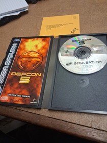 Defcon 5 Sega Saturn Game Complete with Manual