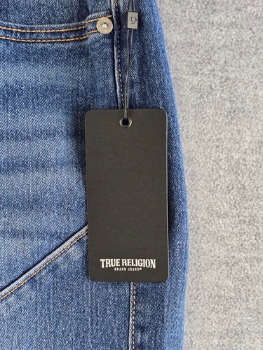 True Religion Rocco Relaxed Skinny Jeans NWT Size 33 Light Hazy Wash - Picture 4 of 13