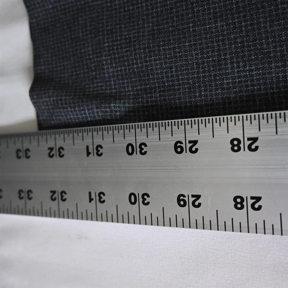 Indochino 31 x 32 серый чек фланель шерсти плоский передний прямой мужской платье брюки - Изображение 4 из 4