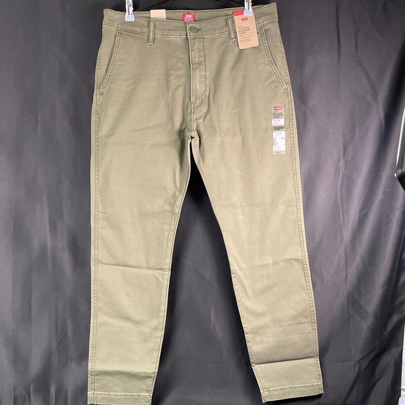 Levis Mens 34x32 Brown Stretch Tapered Chino Pants 852260146