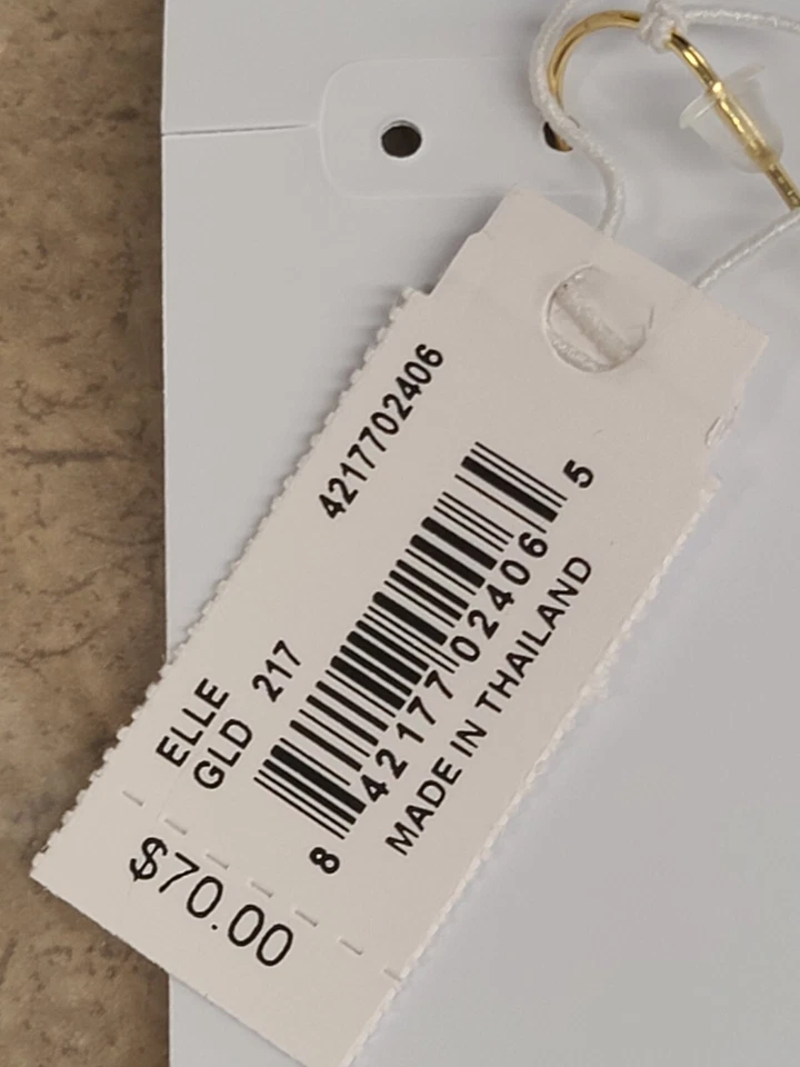 Kendra Scott Elle Ivory Mother of Pearl Earrings Gold Tone - Image 3 of 4