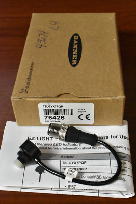Banner Engineering EZ-LIGHT 2-Color Sensor Emulation Indicator T8LGYX7PQP