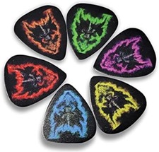 Dragon Guitar Picks Alottagifts 6 Pack Universal Plastic Guitar Picks NEW
