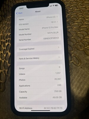 TikTok On iphone 12 pro max 256gb