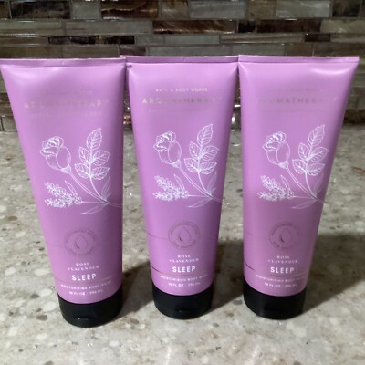 Bath & Body Works ~ ROSE LAVENDER ~ Moisturizing Body Wash ~ 10 oz LOT of 3
