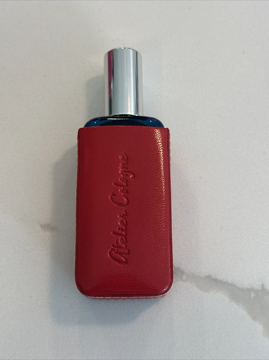 cologne with leather bottle