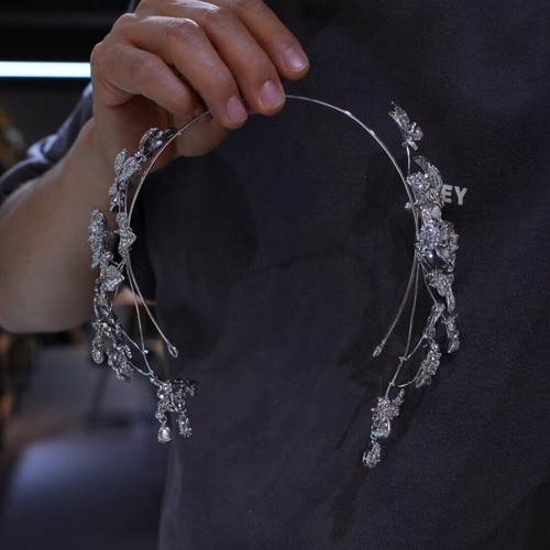Verstellbare weiche Blätter Designs Hochzeit Diadem Stirnbänder Hochzeit Hari Accessoire - Bild 3 von 5