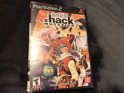 Dot Hack Mutation Part 2 PlayStation 2 2002 PS2 Complete w/ Both Discs & Manual