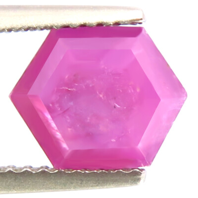 2.13ct HUGE RARE NATURAL PINKISH RED RUBY SHEEN UNTREATED AFRICAN RUBY FANCY CUT