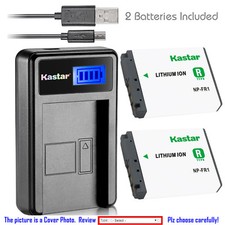 Kastar Battery LCD Charger for Sony NP-FR1  Sony Cyber-Shot DSC-P100/LJ Camera