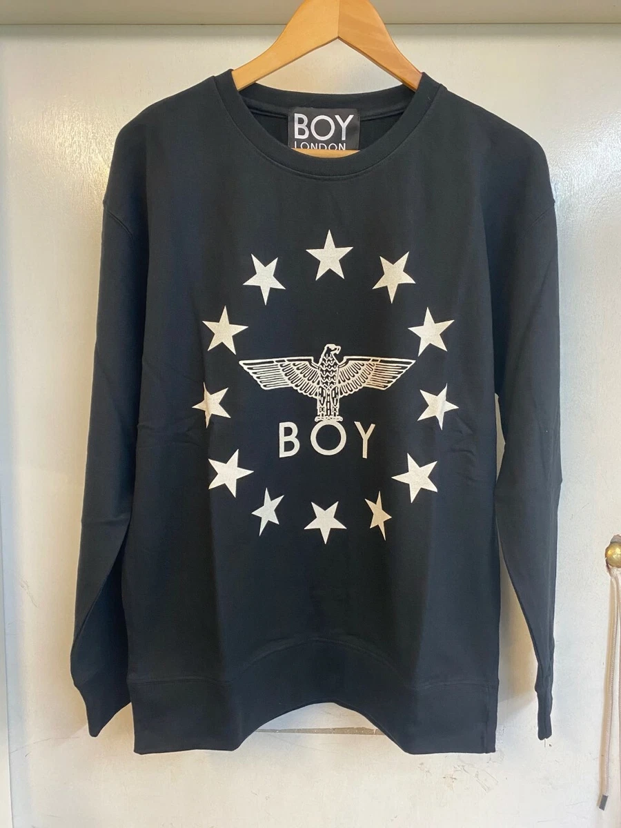 BOY LONDON GLOBE STAR (B) UNISEX SWEATSHIRT XS, SML, MED DESIGNER VINTAGE PUNK