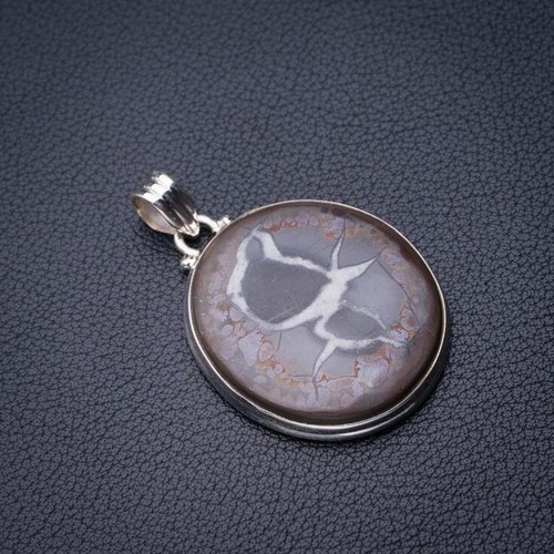 Pendentif En Alexandrite Et Argent 925 - Fait Main, Taille ~5.1cm, Pierre œil Propre, Neuf