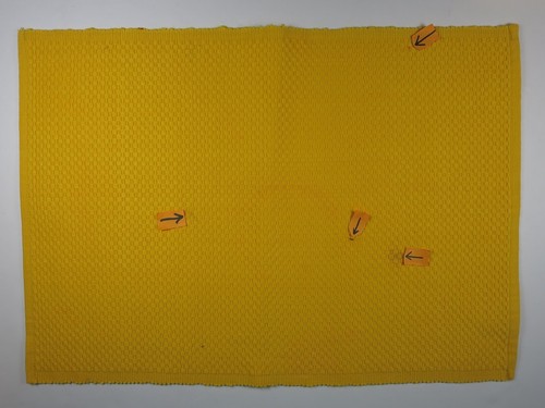 Juego de 12 manteles tejidos para cesta de algodón amarillo dos tamaños más 11 servilletas - Imagen 14 de 21