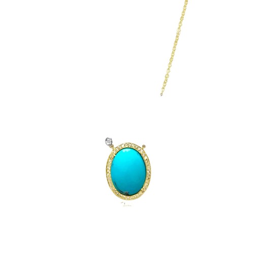 Belly Dance Coin Waist Chain Gold Tone Turquoise Medallion  display picture 2