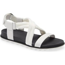 Sorel Women Slingback Platform Sandals Roaming Decon Size US 6.5 Sea Salt White