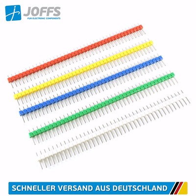 10 x 40 Pin Stiftleiste 11mm einreihig MULTI (2.54mm Single Row Header Strip) #2