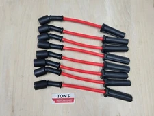 Ton's 12" Red LS High Performance Spark Plug Wire Set LS1 LS LT GM TRUCKS SUV